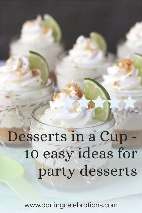 Food In Small Cups, Mini Layered Dessert Cups, Shot Food Ideas, Individual Truffles Cups, Trifle In A Cup Mini Desserts, Event Dessert Ideas, Small Dessert Cup Ideas, Mini Desserts In A Cup, Individual Desserts Easy