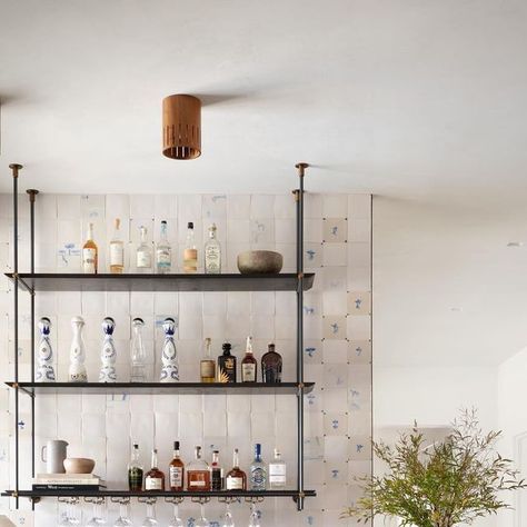 Studio Seiders on Instagram: "New year, new bar 🥂 Beautiful tile from @bddw_etc sets the tone for this casual walk up bar in our Primrose project. Cheers to 2024 and many thanks to all of you for following along on our design journey! 📷: @lindsay_brown Architect: @787designstudio Styling: @adamfortner" Studio Seiders, Walk Up Bar, La House, Casual Home, January 7, Many Thanks, Beautiful Tile, Design Concepts, Plumbing Fixtures