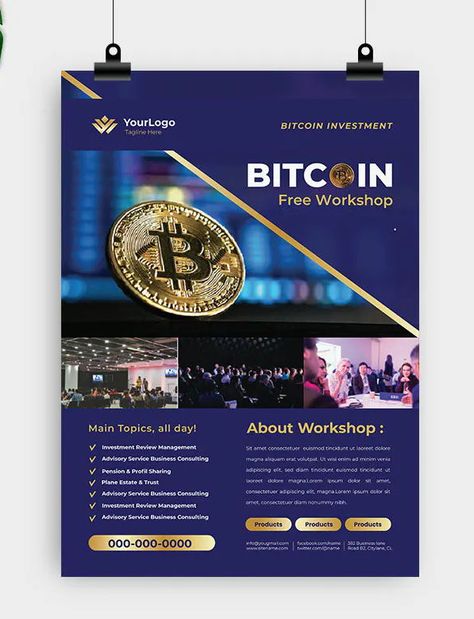 Cryptocurrency Flyer Design, Crypto Flyer Design, Free Flyer Design, Bitcoin Generator, Chalkboard Drawings, Bitcoin Business, Graphic Design Flyer, Flyer And Poster Design, Bitcoin Miner