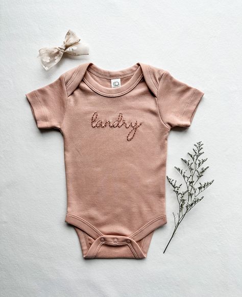 Embroidered baby clothes