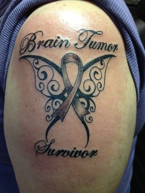 Brain Tumor Survivor! Tumor Tattoo, Zipper Tattoos, Survivor Tattoos, Pituitary Tumor, Brain Tattoos, Support Tattoo, Tattoo Queen, Survivor Tattoo, About Brain