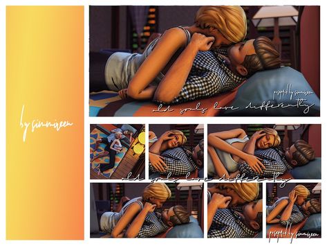 The Sims Resource - [simmireen] old souls love differently Cute Couple Sleeping, Sims 4 Beds, Mods Sims 4, Sims 4 Couple Poses, Sims Poses, Ts4 Poses, Old Souls, 4 Poses, Sims Packs