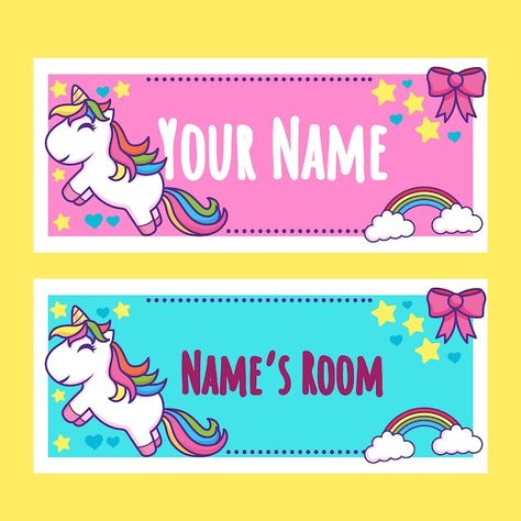 Unicorn Name Sign, Pink Drawers, Logo Funny, Unicorn Logo, Unicorn Names, Fun Logo, Funny Logo, Logo Cartoon, Kathryn Bernardo