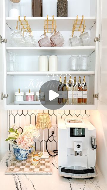 Arin Jura | Amazon Finds + Organization + DIY & Decor on Instagram: "1 minute to organize nearly the entire kitchen….and 1 month until we pack this all up and start over. Coffee bar will need to be first step after the past 6 months haha. 😵‍💫☕️

Comment KITCHEN ORGANIZATION for the links or find them on my AMZ storefront under the Kitchen Organization Idea List . 

There is A LOT shown in this video - so if you can’t find a specific item you are looking for let me know which one in the comments and I will also put a question box in stories to help find it. 

Or go here: https://amzlink.to/az0wWhHokzhED
.
.
.
.
.
#restock #organize #kitchenorganization #organizewithme #kitchenorganizationgoals #organizationideas #amazonhome #amazonhomefinds #amazonfinds #amazonfinds2024 #amazonfavorites # Coffee Bar Cabinet Organization, Coffee Bar Organization Ideas, Question Box, Organization Diy, Be First, Cabinet Organization, Bar Cabinet, Amazon Home, Diy Organization