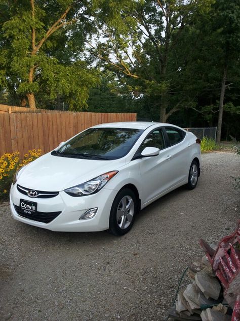 Our new car 2013 Elantra Elantra Car, Elantra 2010, 2013 Hyundai Elantra, Elantra 2012, Vision Board Success, Quiet Girl, Car Goals, Pretty Cars, Car Features