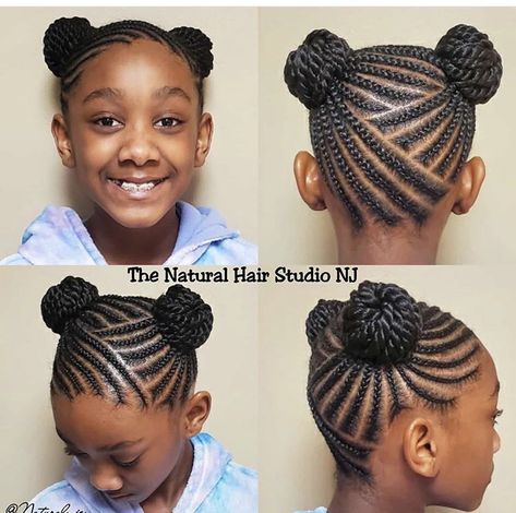 Hairstyle Natural Hair, Pigtail Buns, Childrens Hairstyles, Kids Style Hair, Black Kids Braids Hairstyles, Natural Hair Woman, Hair Clipart, Short Box Braids Hairstyles, Lil Girl Hairstyles