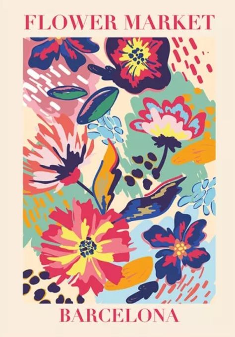 Velvet Art, Midcentury Art, Collage Mural, Poster Flower, Market Poster, Flower Market Poster, Picture Collage Wall, Print Flower, Photo Wall Collage