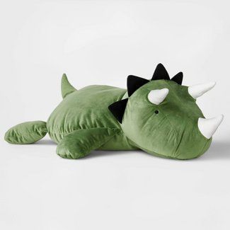 Weighted Plush, Giant Dinosaur, Dino Toys, Dinosaur Plush Toy, Cassette Audio, Animal Throw Pillows, Dinosaur Plush, Pillow Fort, Green Throw Pillows