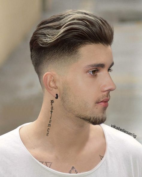 Men’s Long Faux Hawk Haircut, Pompadour Men, Pompadour Haircut, Mens Hairstyles Fade, Gents Hair Style, Pompadour Hairstyle, Mens Hairstyles Thick Hair, Bangs With Medium Hair, Tapered Haircut