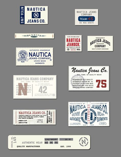 Garment Label Design, T Shirt Label, Clothing Labels Design, Hang Tag Design, Embroidered Labels, Garment Accessories, Shirt Design Inspiration, Fabric Labels, Leather Label