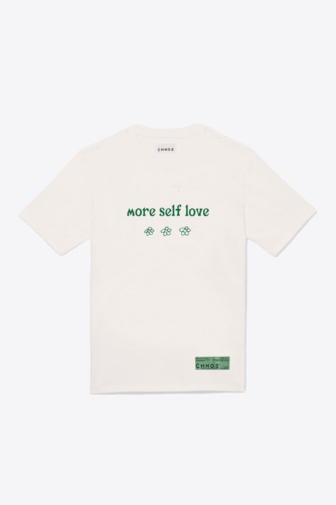 Rework Clothes, Minimal Shirt Design, More Self Love, Text Logo Design, Tshirt Printing Design, Love S, Hoodie Logo, Aesthetic Shirts, Sustainable Fashion Brands