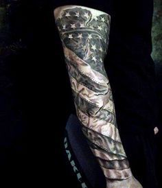 Black Sleeve Man With American Flags Tattoos American Flag Sleeve Tattoo, Cream Tattoo, Patriotic Tattoos, Army Tattoos, Tattoo Line, Military Tattoos, Fire And Blood, Cool Forearm Tattoos, Flag Tattoo