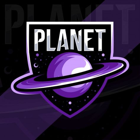 Planet mascot logo esport template desig... | Premium Vector #Freepik #vector #logo #space #galaxy #team Logo Sketch Design, Football Logo Design, Planet Logo, Team Logo Design, Inspiration Logo Design, Galaxy Planets, Logo Sketches, Soccer Logo, Esports Logo