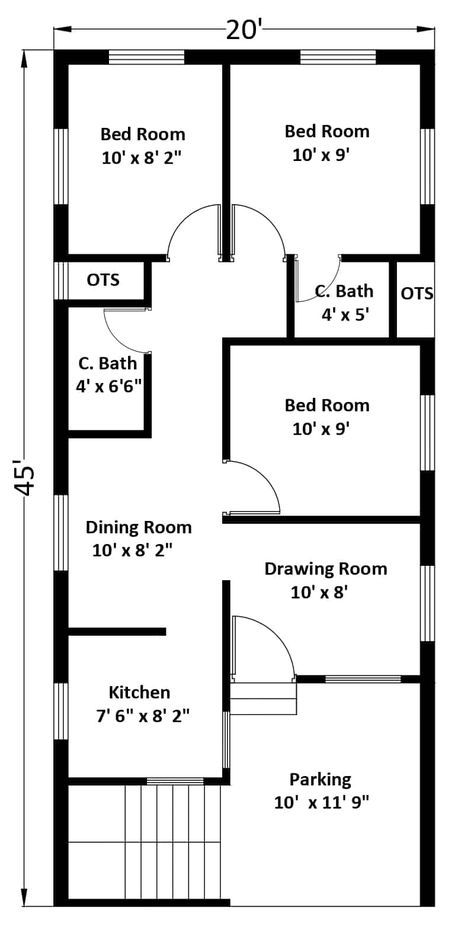 Free House Plans PDF | Free House Plans Download | House Blueprints Free | House Plans PDF 2 20 50 House Plan, One Floor House Plans, 30x50 House Plans, 20x30 House Plans, Drawing House Plans, 20x40 House Plans, 30x40 House Plans, 2bhk House Plan, Indian House Plans