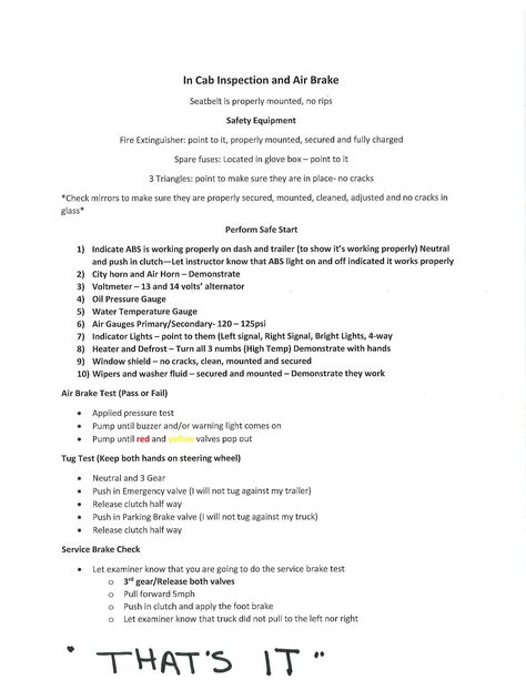 I made a study guide in reference to the in-cab and air brake test. If you all think of any suggestions and/or missing some information, please share!! Cdl Study Guide, Permit Test Cheat Sheet, Learners Permit Study Guide, Cdl Air Brake Test, Cdl Test, Truck Driver Safety Tips, Manchester United Wallpapers Iphone, Permit Test, Driving Test Tips