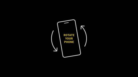 Rotate Your Phone to Landscape orientation. Rotate Your Device from Vertical to Horizontal. Outline Icon Animation on Black Background with yellow text Rotate Your Phone, Icon Animation, Free Fire Hip Hop Bundle Photo, Iphone Wallpaper For Guys, Landscape Orientation, Free Stock Video, Logo Banners, Cityscape Photos, Nature Backgrounds