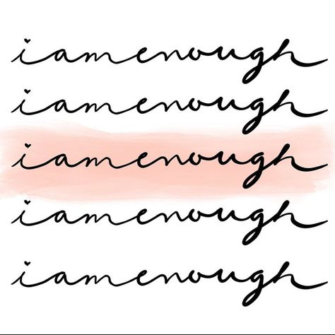 Ambitiously You on Instagram: “🌙 I AM ENOUGH 🌟 In a world that constantly tells us that we are not pretty enough, skinny enough, smart enough, interesting enough, rich…” Tattoo Ideas Female I Am Enough, Small I Am Enough Tattoos, I Am Enough Bible Tattoo, I Exist As I Am That Is Enough Tattoo, I Am Enough Tattoo, I Exist As I Am That Is Enough, Enough Tattoo, Name Quotes, Enough Is Enough Quotes