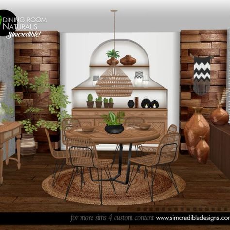 Published Jun 20, 2021 Sims 4 Cc Simcredible, Sims 4 Cc Dining Room Set, Sims 4 Cc Dining Table, Sims 4 Dining Room Cc, Sims 4 Kitchen, Boho Dining Room, Boho Furniture, Sims 4 Cc Furniture, Large Dining Table