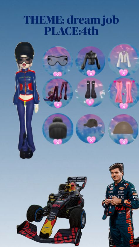 f1 driver outfit Driver Outfit, F1 Driver, Aesthetic Roblox Royale High Outfits, Women Outfit, F1 Drivers, Dream Job, Dress To Impress, Clothes For Women