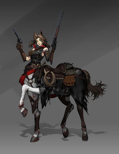 Centaur Character Design, Female Centaur, Fantasy Races, Creature Drawings, Modern Fantasy, 판타지 아트, Fantasy Inspiration, Dieselpunk, Dnd Characters