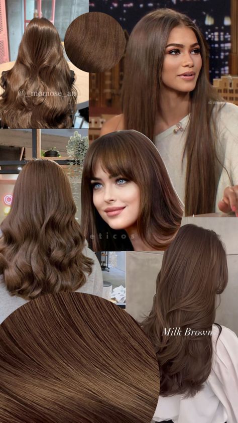 Entre chocolate con cobrizo pero NO un 5-7 Honey Brown Hair On Tan Skin, Non Bleach Brown Hair, Gold Honey Hair, Brown Hair Colors For Brown Skin, Pelo Chocolate Claro, Dark Brown Hair With Light Brown, Different Brunette Hair Colors, Pelo Marron Chocolate, Cabello Color Chocolate Claro