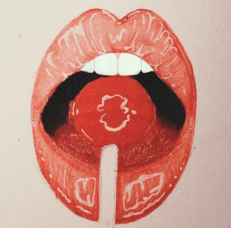 Lipstick Sketch, Lips Sketch, Pop Art Lips, Lip Drawing, Sweet Drawings, Mouth Drawing, Girl Drawing Sketches, Lips Drawing, Lip Art