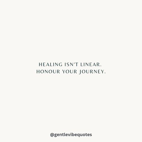 Healing is never linear. Honour your journey. 💛👏 Healing Quotes, Healing, Quotes, Quick Saves