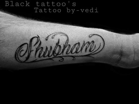 Tattoo font Shubham Name Tattoo, Couple Tattoo Quotes, Name Tattoo On Hand, Tattoo Name Fonts, Tattoos Fonts, Mom Dad Tattoo Designs, Beard Logo, Tattoo On Hand, Arrow Tattoo Design