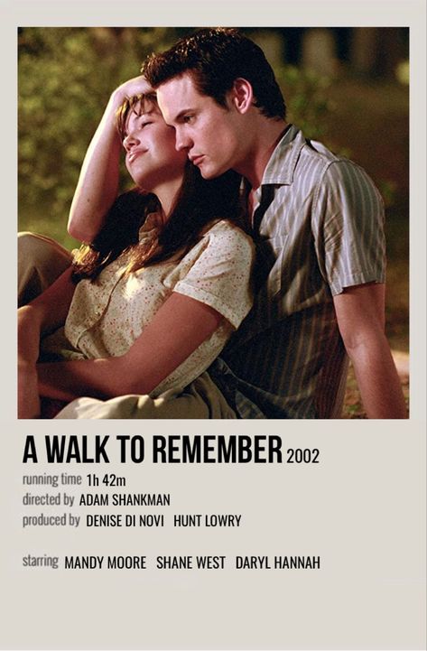 A Walk To Remember Movie, Remember Movie, Romance Movie Poster, Polaroid Movie Poster, A Walk To Remember, Iconic Movie Posters, Film Posters Minimalist, Film Poster Design, Polaroid Poster