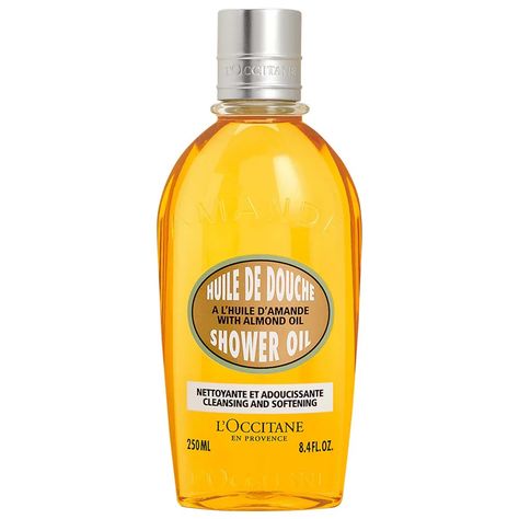 Cleansing And Softening Shower Oil With Almond Oil - L'Occitane | Sephora Moisturizing Bath, Feminine Health, Shower Oil, Body Moisturizers, Body Serum, L Occitane, Bath Oils, Body Cleanser, Soften Skin