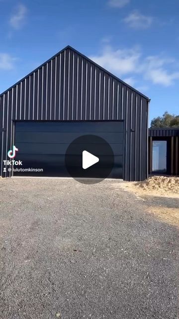 Barn Homes Australia on Instagram: "Finished product of our Yandoit build, located in rural Victoria. Another completed dream home for happy clients. #barnhome #colourbond #dreamhome #shedhome #australianhouses #greenkitchen #kitcheninspo #urbanhome #architecture #interiordesign #exteriordesign #modernarchitecture #colorbond" Shed Homes Australia, Southerly Colorbond Roof, Colorbond Wallaby Exterior, Woodland Grey Colorbond, Colourbond Windspray Roof, Wallaby Colorbond Roof, Shed House, Building Inspiration, Shed Home