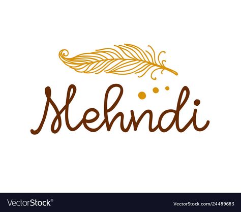 Mehndi Calligraphy, Mehendi Artist Logo, Mehendi Logo Design, Mehandi Logo Design, Mehndi Logo Design, Mehndi Artist Logo, Mehndi Logo, Henna Feather, Arabic Mehendi Designs