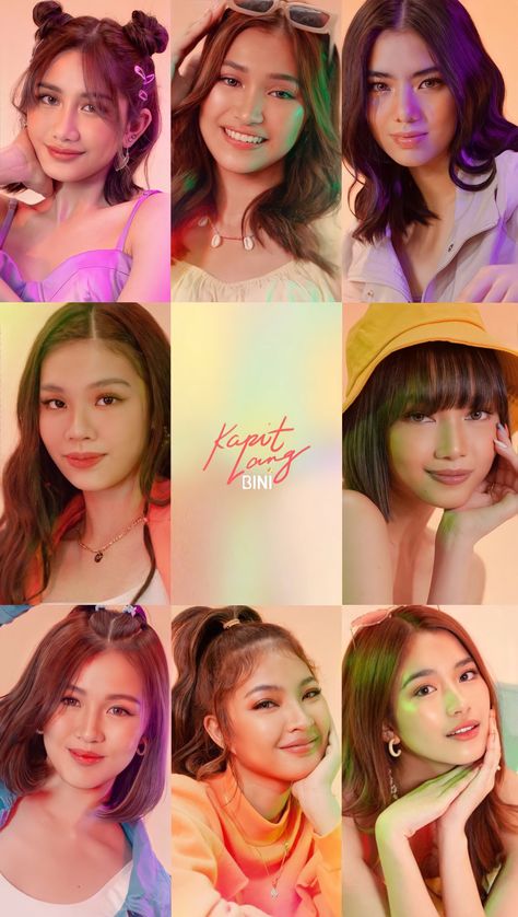 Bini Members Name, Bini Ph Group Photo Wallpaper, Bini Members Pic Solo, Bini Members Names, Bini Ph Group Photo, Bini Members Pic, Bini Ot8 Wallpaper Aesthetic, Bini Group Photo Cute, Bini Photocards Template