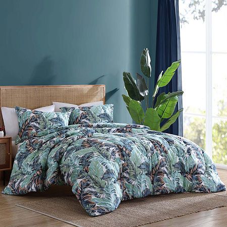 Introducing the Caribbean joe 3pc comforter set where inspiration meets comfort!Escape to the soothing embrace of the Caribbean with our 3pc comforter set, designed to bring the serene beauty of the ocean right into your home. Crafted with meticulous attention to detail and inspired by the tranquil coastal landscapes, this comforter set is bound to transform your bedroom into a serene oasis. The comforter showcases a carefully curated collection of coastal motifs, including seashells, starfish, coral reefs, and palm leaves. Each element is intricately printed onto the comforter and 2 matching shams, creating a breathtaking visual masterpiece.Coastal colors: immerse yourself in the refreshing hues of the ocean with a palette that features soft blues, aquamarine, sandy beige, and seafoam gre Oversized King Comforter, King Size Pillow Shams, Linen Comforter, Coastal Colors, King Comforter Sets, Queen Comforter Sets, Bedding Stores, Lightweight Comforter, Queen Comforter