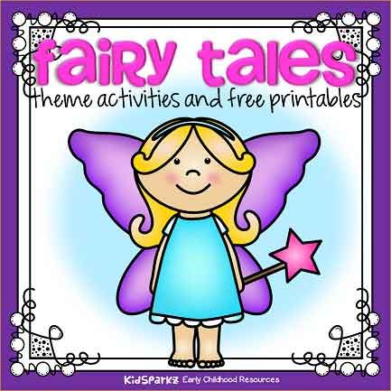 Fairy Tales theme activities and printables for preschool and kindergarten - KIDSPARKZ Fairy Tales For Kindergarten, Kindergarten Activities Crafts, Fairytale Classroom, Fairy Activities, Fairy Tales Lesson Plans, Fairy Tale Math, Fairy Tales Preschool Activities, Preschool Activities Crafts, School Poems