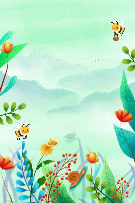 Spring Poster Design, Spring Animation, Background Horror, Painted Floral Wreath, Spring Cartoon, Spring Poster, Quilling Flower Designs, Spring Flowers Background, Print Design Template