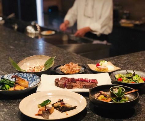 Omakase-style teppanyaki dining Tatsujin X eebuts on the westside - Eater Vegas Japanese Eating, Las Vegas Restaurant, Palate Cleanser, Las Vegas Restaurants, Japanese Sweet, Japanese Kitchen, Savory Soups, Japanese Dishes, The Chef