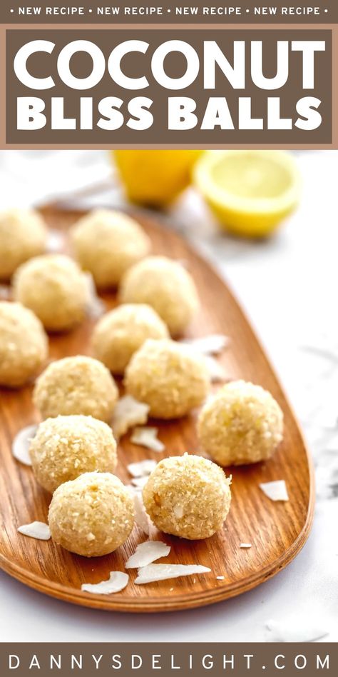 These Coconut and Lemon Bliss Balls are a game changer for healthy snacking! 🌟 #CleanEating #EnergyBoost Clafoutis Recipes, Coconut Balls, Lemon Coconut, Bliss Balls, Apple Crisp Recipes, Quick Snack, Coconut Recipes, Balls Recipe, Dessert Cups