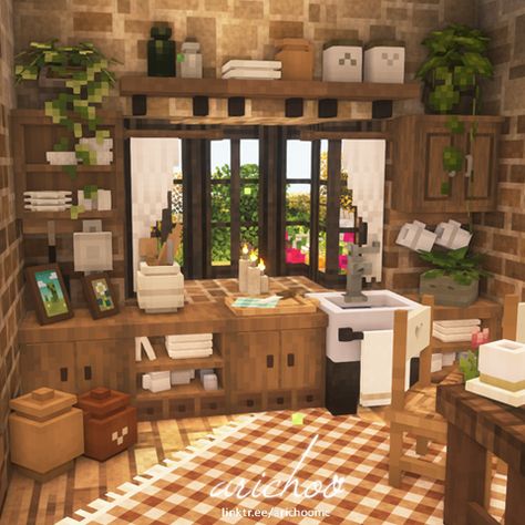 Minecraft Cottagecore Interior, Minecraft House Interior Ideas, Cottagecore Minecraft House, Minecraft Cottagecore House, Minecraft Cottage House, Minecraft Interior Ideas, Interior Design Minecraft, Minecraft House Interior, Interior Minecraft