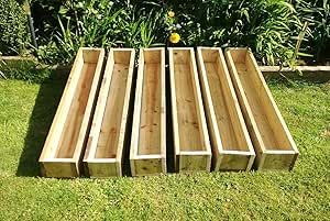 Large Garden Planters, Patio Windows, Planter Window, Sawn Timber, Window Planters, Window Planter Boxes, Vegetable Gardens, Home Garden Design, Garden Windows