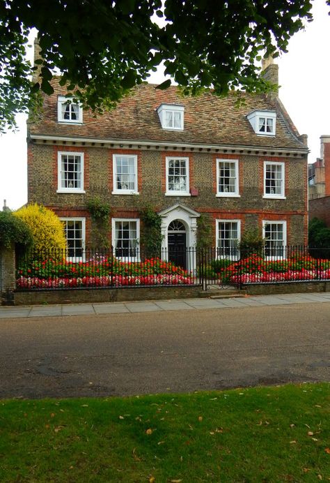 fuckitandmovetobritain: Ely Cambridgeshire England UK My blog posts Ely Cambridgeshire, Cambridgeshire England, House Uk, Cambridge England, Colonial Style Homes, Dry Stone Wall, New England Homes, Tudor House, Georgian Homes