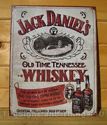 vintage metal signs decor | Used Jack Daniel's Sippin Whiskey TIN SIGN vtg metal wall decor old ... Coffee Labels, Alcohol Signs, Retro Tin Signs, Tennessee Whiskey, Jack Daniel, Vintage Tin Signs, Old Signs, Vintage Tins, Jack Daniels