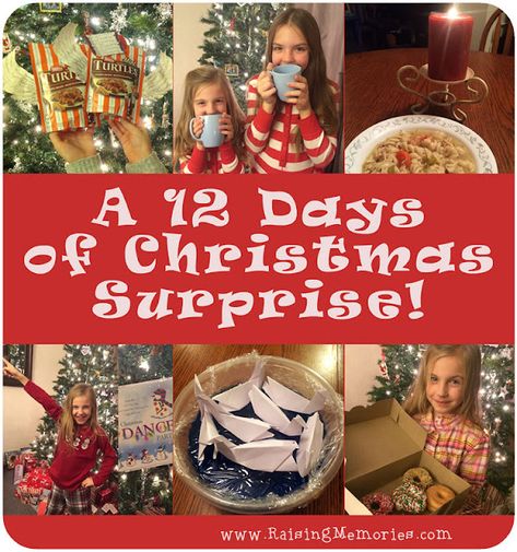 A Secret 12 Days of Christmas Gifts Surprise 12 Days Of Christmas Gifts, Secret Pal Gifts, 8 Days Of Christmas, 10 Days Of Christmas, Secret Pal, Teen Christmas Gifts, Secret Sisters, Christmas Gift Exchange, 25 Days Of Christmas