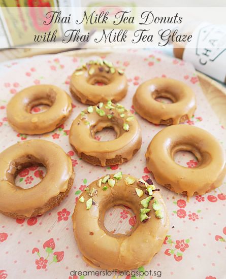 Thai Donuts Recipe, Thai Tea Recipes, Breakfast Carbs, Doughnut Recipe Easy, Thai Milk Tea, Food Business Ideas, Lactose Free Recipes, Baking 101, Ice Milk