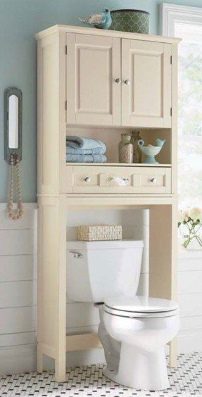 Bathroom Cupboard Ideas, Bathroom Storage Over Toilet, Bathroom Shelf Cabinet, Small Bathroom Storage Cabinet, Bathroom Organization Ideas, Cupboard Ideas, Shelves Above Toilet, Top Bathroom Design, Bathroom Cupboard