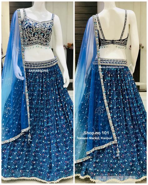 SARABSONS Shop no 101, Naveen Market, Kanpur Spaghetti Strap Crop Top Lehenga in Georgette Buy online or in store Buy online at www.chikirpolo.com #chikirpolo #sarabsons #croptop #croptops #croptopdress #lehenga #lehengacholi #croptoplehenga #croptopskirt #croptopandskirt #chaniyacholi #weddinglehenga #partywearlehenga #partywearlehengas #spaghettistrap #strapdress #spaghettistrapdress #fashion2023 #dresses #partywear #partyweardress #weddingdress #bridesmaiddress #cocktaildress #festivewear Top Lehenga, Drape Sarees, Lehenga Crop Top, Crop Top Lehenga, Spaghetti Strap Crop Top, Strap Crop Top, Crop Top Dress, Party Wear Lehenga, Crop Top Skirt