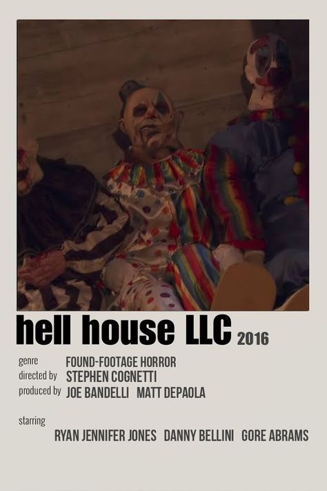 Hell House Llc, Movies Minimalist, House Movie, Creepy Images, Polaroid Poster, Minimalist Posters, Horror Show, Halloween 2024, Minimalist Poster