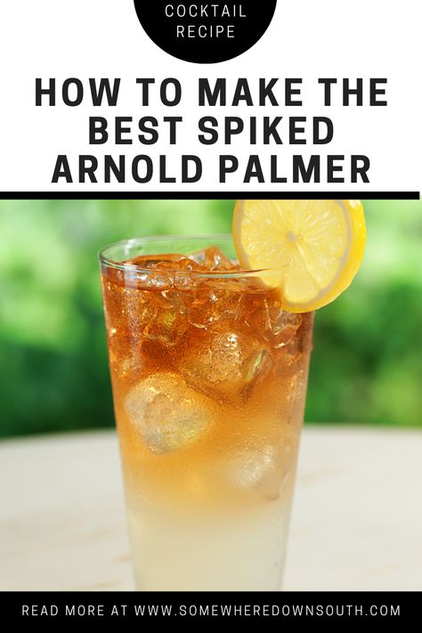 A spiked Arnold Palmer is one of the best summer coctails. This is also known as a Dirty Arnold Palmer or a John Daly. It is basically iced tea, lemonade, and a bit of vodka. A spiked Arnold Palmer is perfect for sipping on a warm summer evening. Spiked Arnold Palmer Pitcher, John Daly Cocktail, Arnold Palmer Drink Alcohol, Spiked Arnold Palmer Recipe, Arnold Palmer Cocktail, Spiked Arnold Palmer, Arnold Palmer Recipe, Arnold Palmer Drink, Spiked Tea