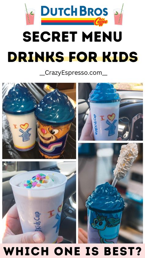 dutch bros drinks for kids Dutch Bros Freeze Drinks, Dutch Bros Secret Menu Drinks, Best Dutch Bros Drinks, Dutch Bros Aesthetic, Bros Aesthetic, Summer Drinks Kids, Dutch Bros Secret Menu, Dutch Brothers, Drinks For Kids