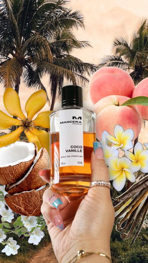 Coco Vanille Mancera, Coco Vanilla Perfume, Coconut And Vanilla, Coconut Perfume, Perfume Aesthetic, Vanilla Fruit, Fruit Splash, Android Wallpaper Art, Coconut Coffee